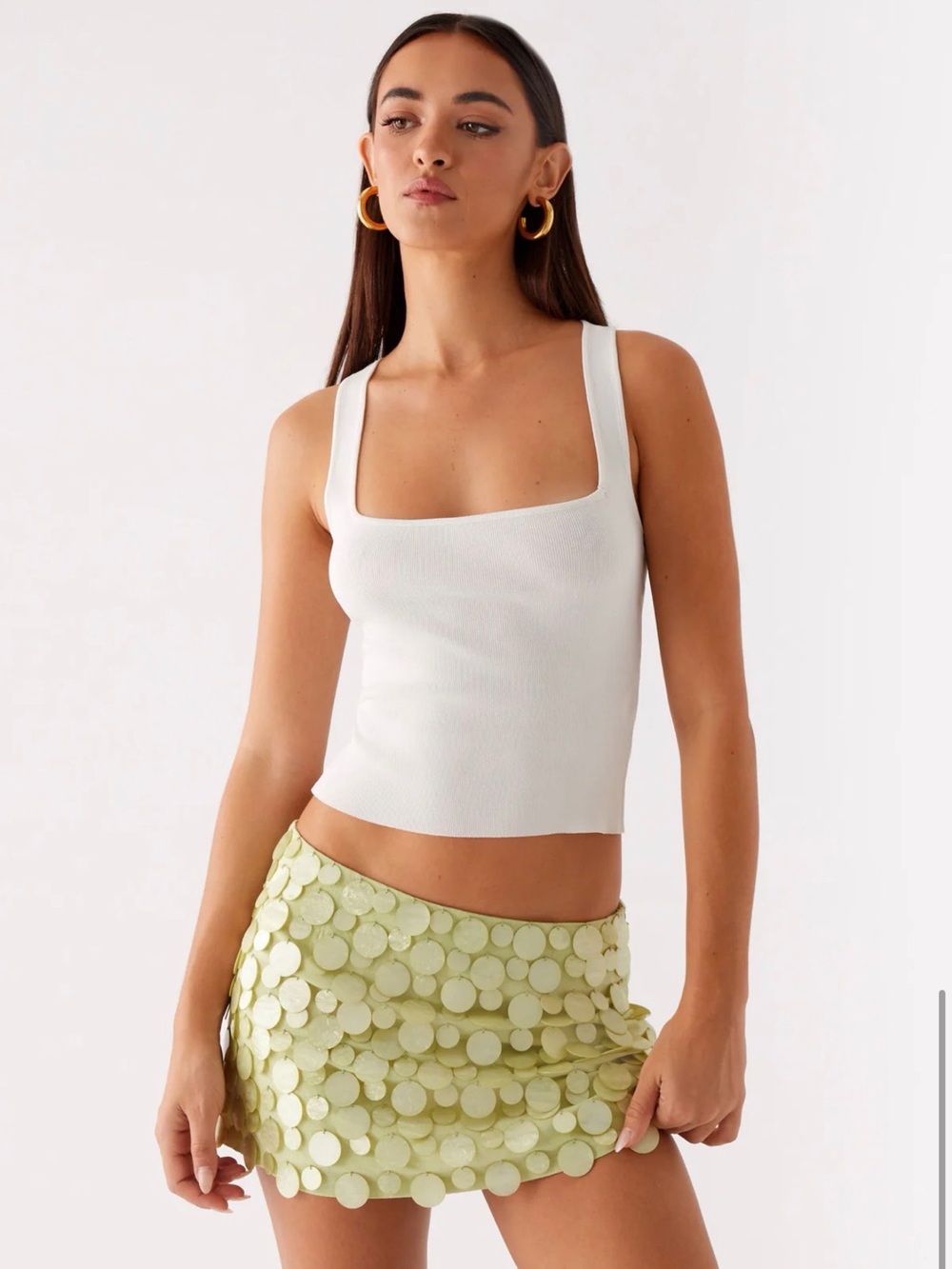 Peppermayo Movie Star Mini Skirt - Green - Picture 7 of 13